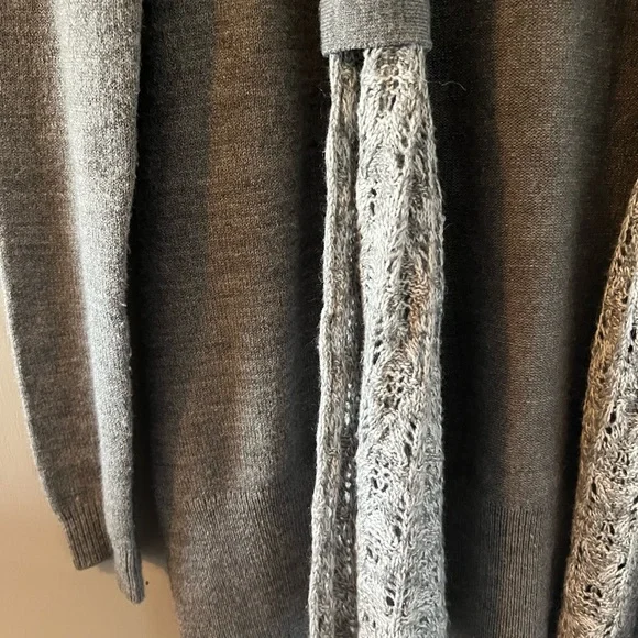 Rickis Grey open cardigan with built in Scarf Sz S - Picture 3 of 11